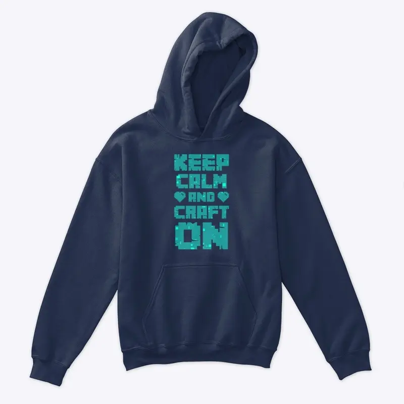 Keep Calm and Craft on Kids Hoodie